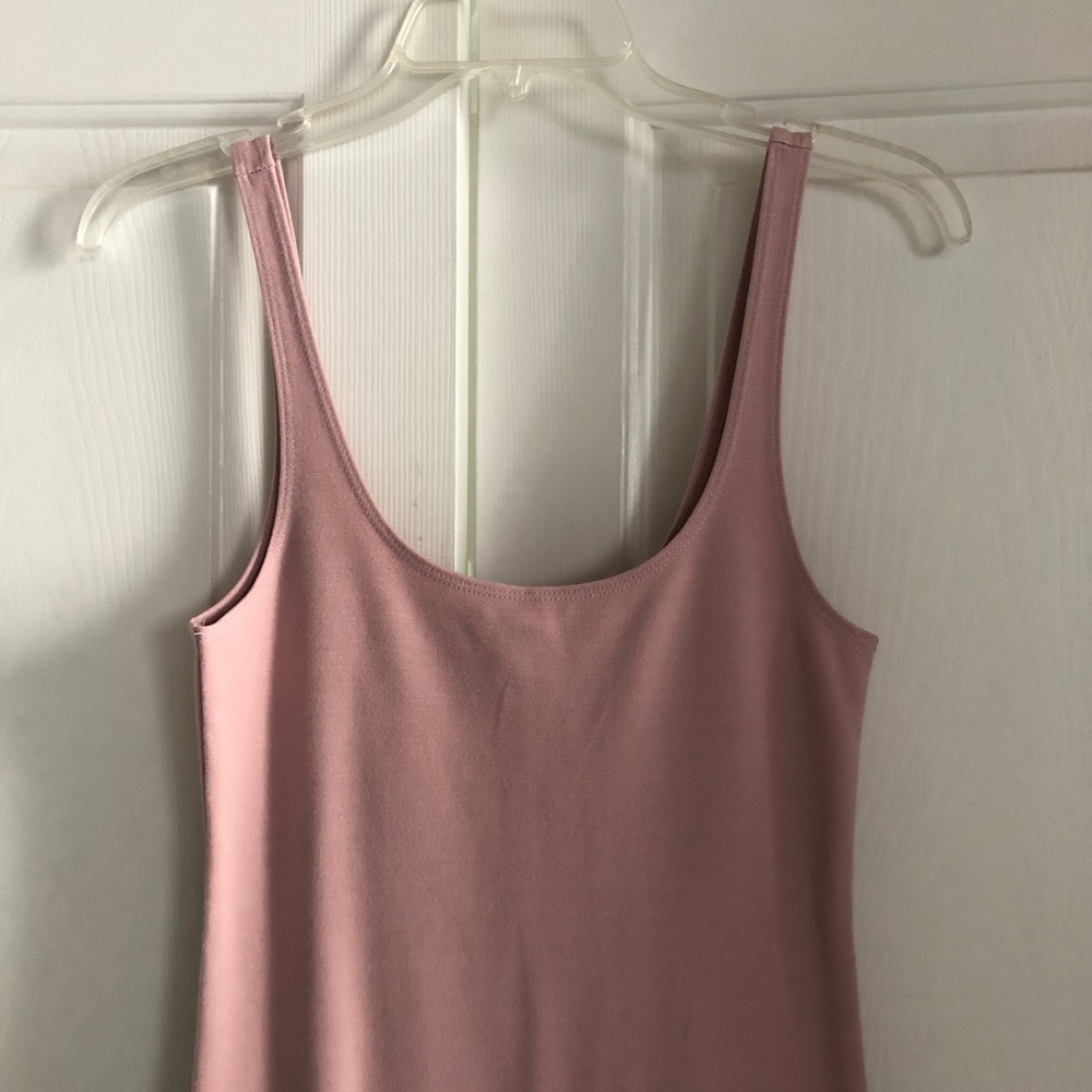 Forever 21 bodycon midi dress pink Small NEW - Picture 5 of 8
